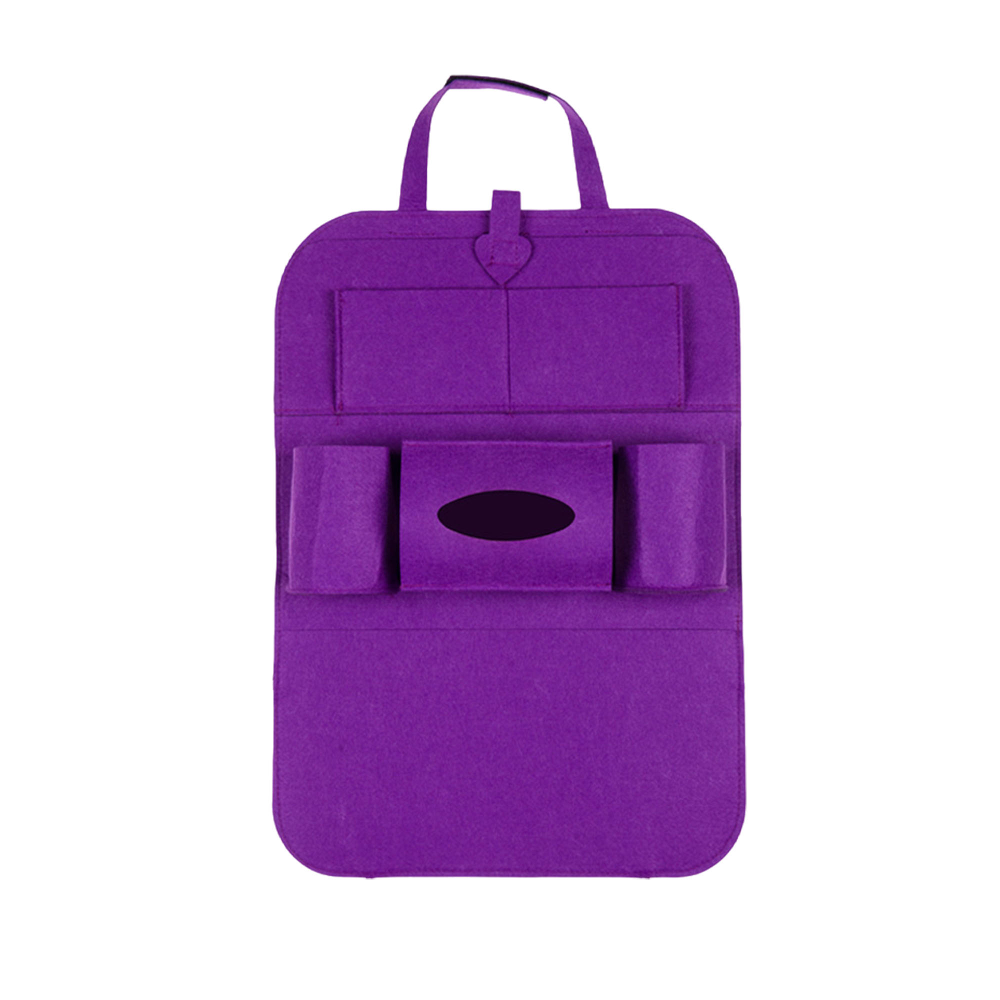 6-Pocket Storage Felt Car Seat Back Organizer