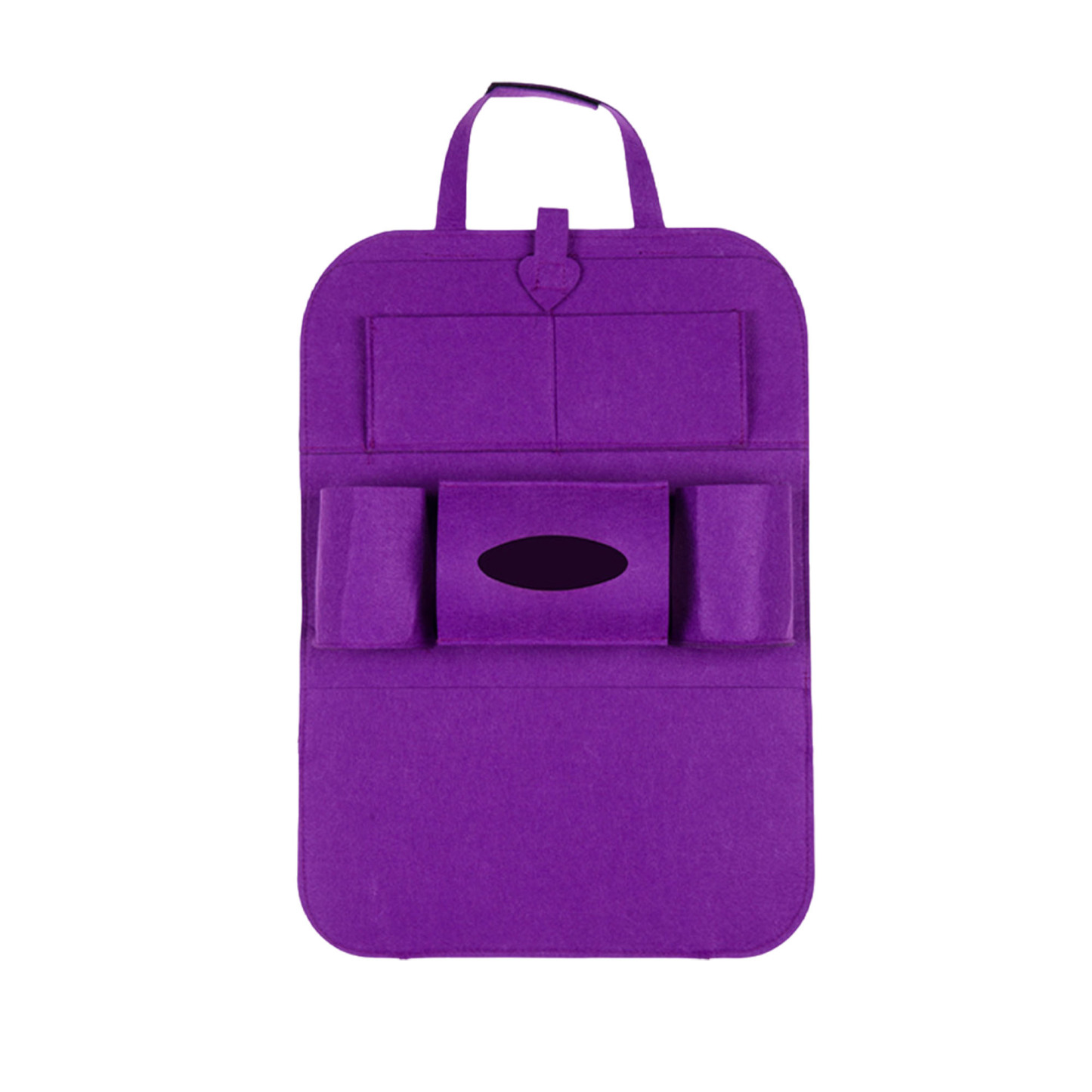 6-Pocket Storage Felt Car Seat Back Organizer