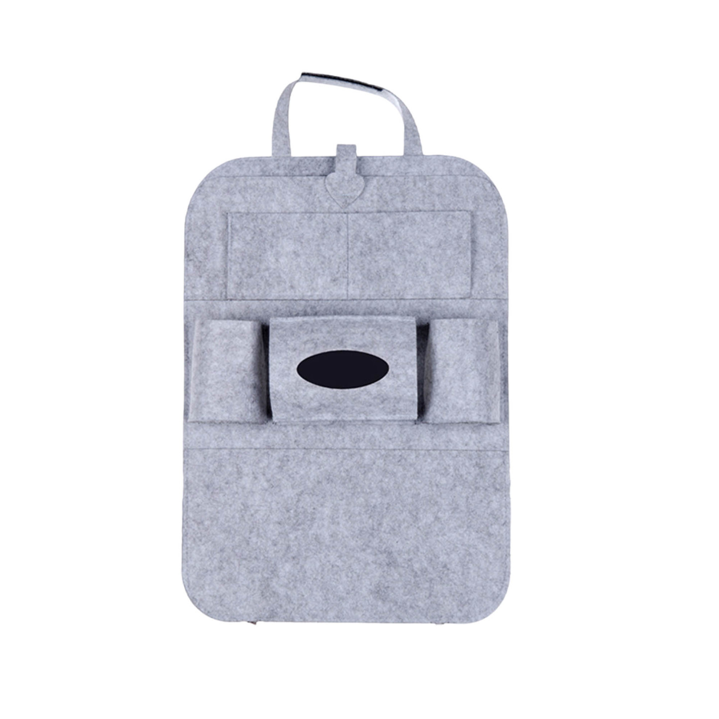 6-Pocket Storage Felt Car Seat Back Organizer