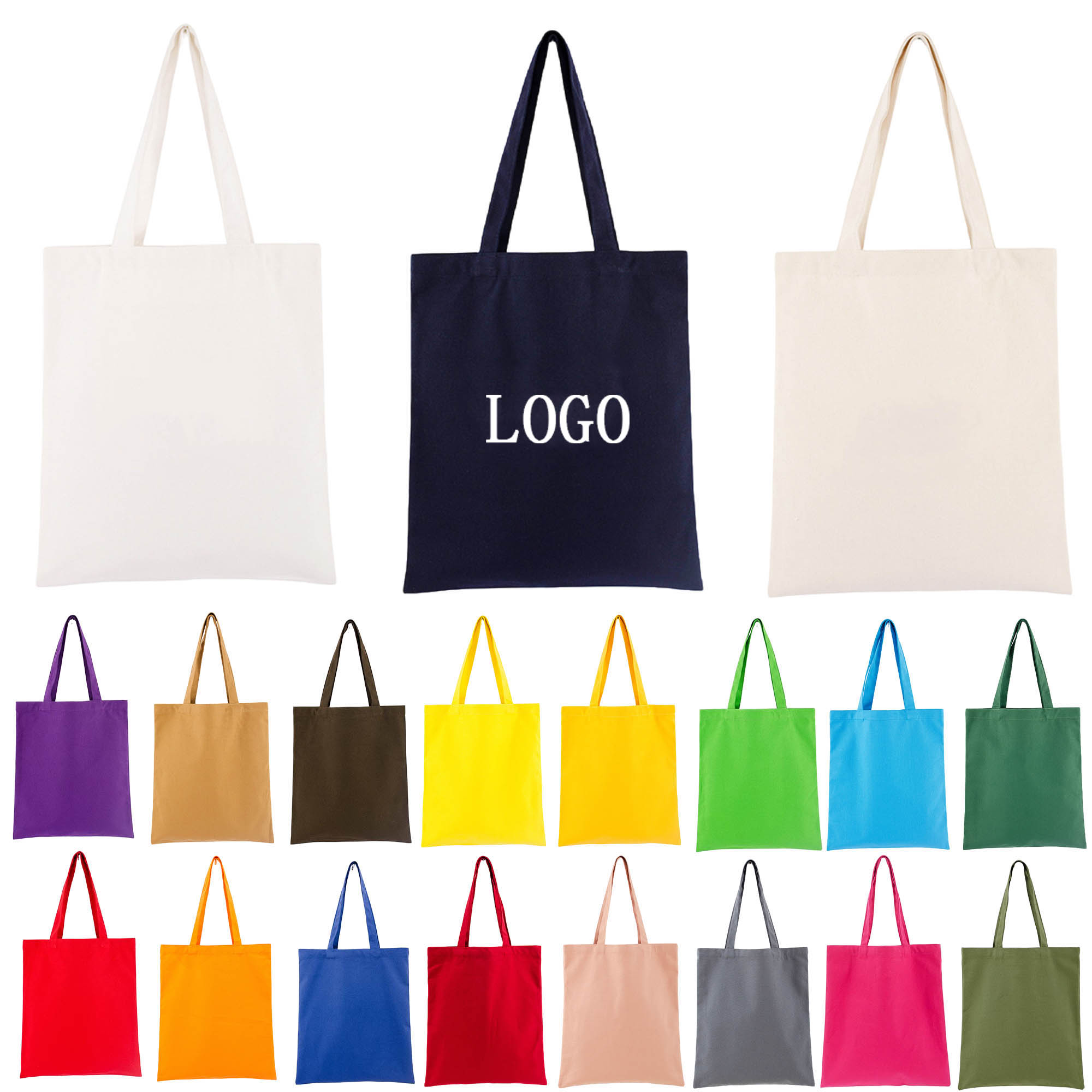 Reusable Grocery Shopping Canvas Tote Bag 