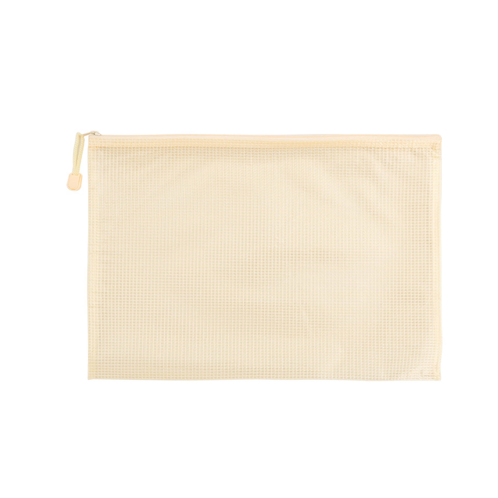 A4 File Translucent Bag Document Mesh Zipper Pouch Bag
