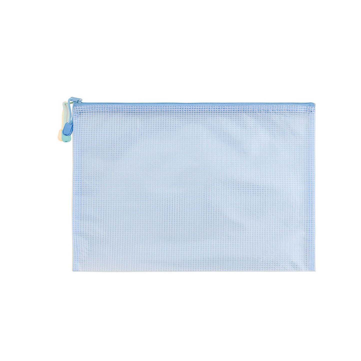 A4 File Translucent Bag Document Mesh Zipper Pouch Bag