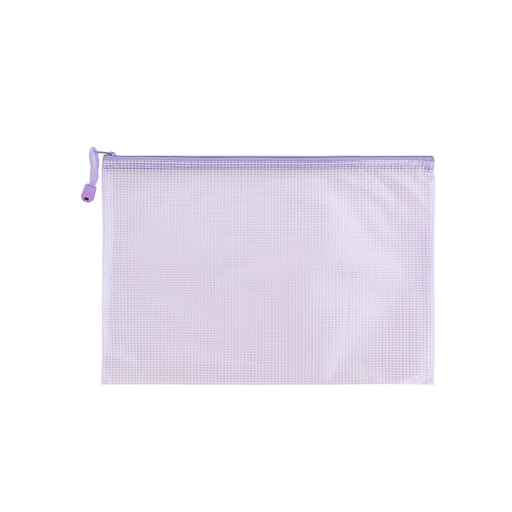 A4 File Translucent Bag Document Mesh Zipper Pouch Bag