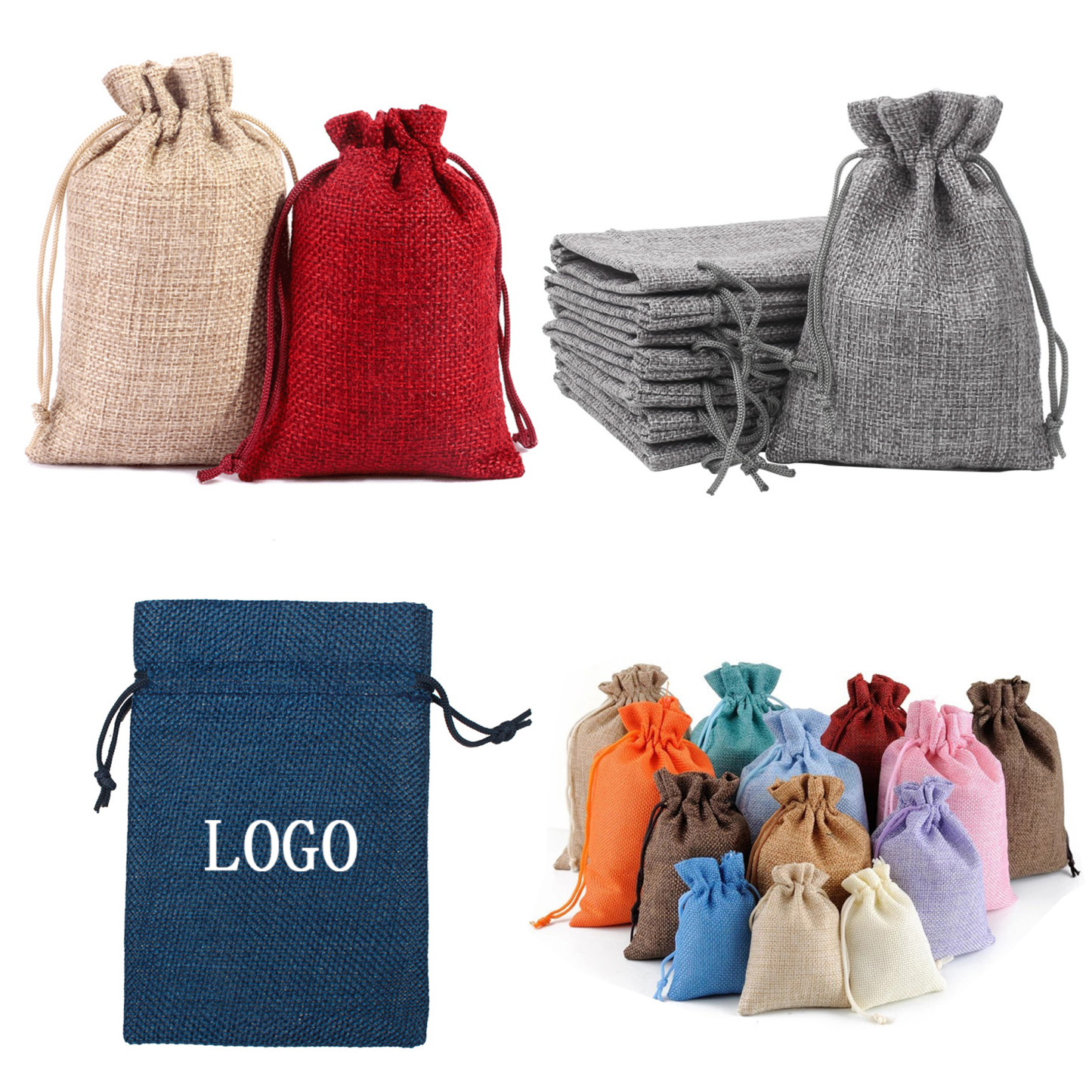 Burlap Drawstring Bag Drawstring Gift Bag