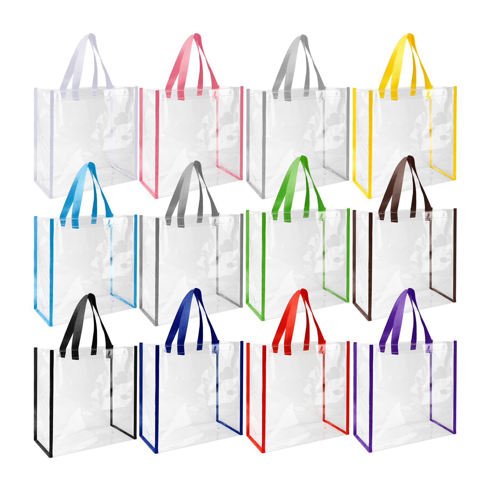 Clear Tote Bag PVC Plastic Tote Bag With Handles