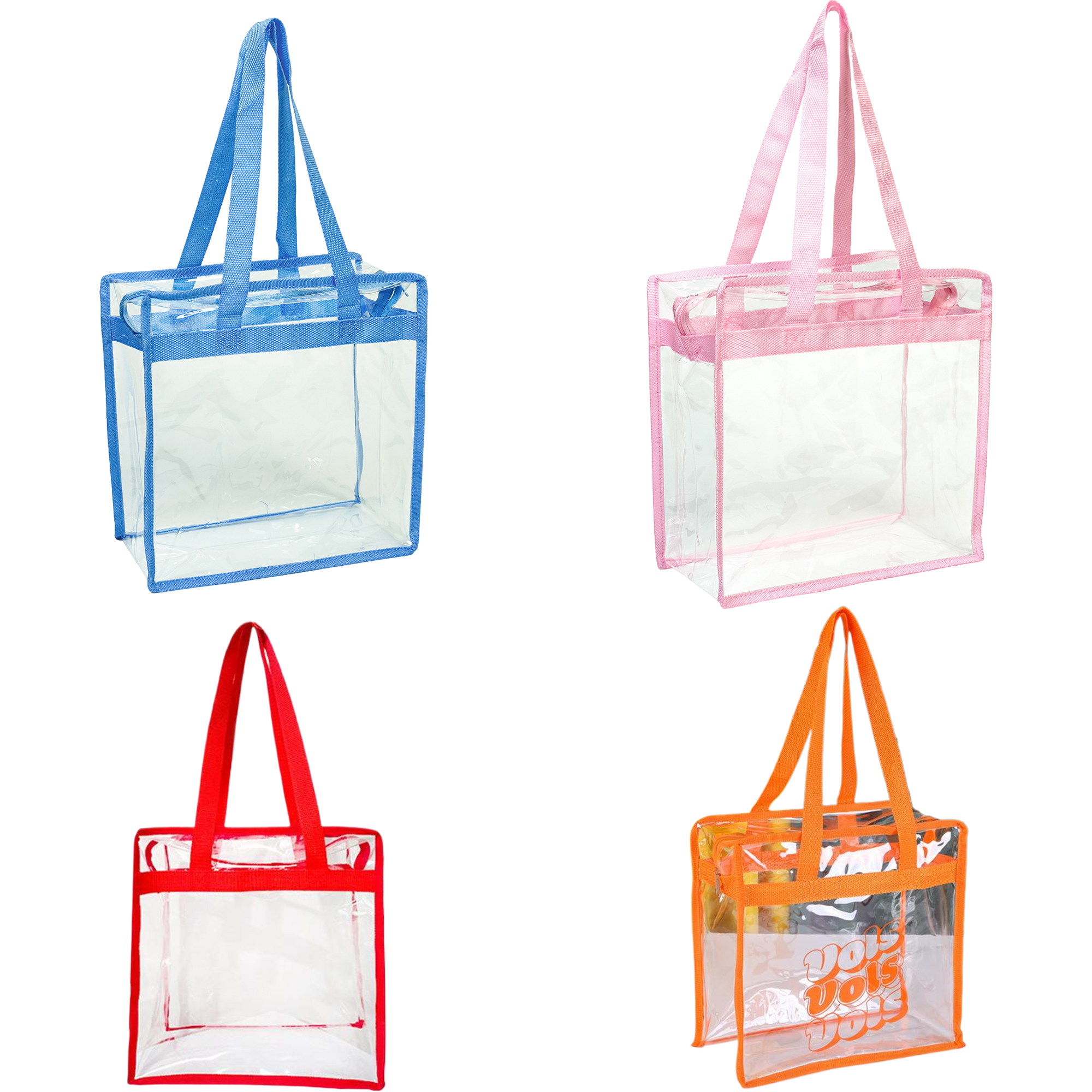 PVC Clear Tote Bag With Zipper
