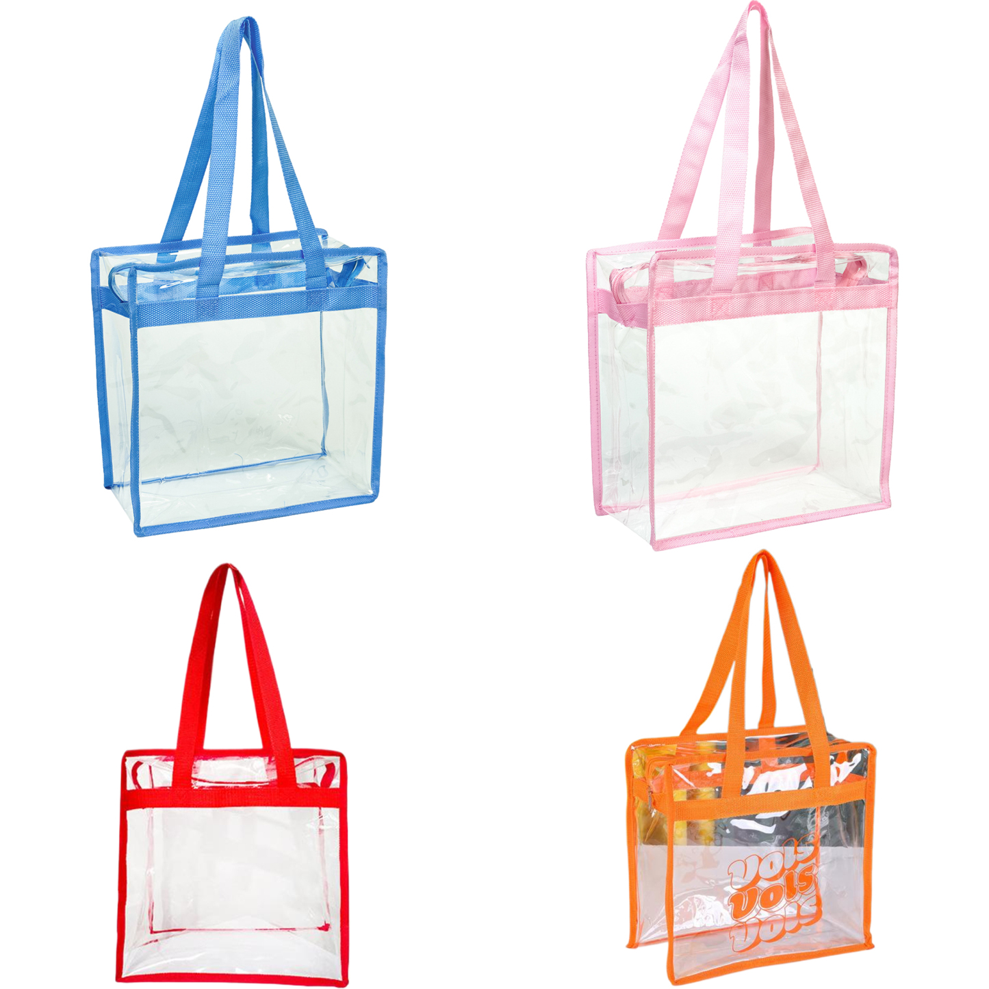 PVC Clear Tote Bag With Zipper