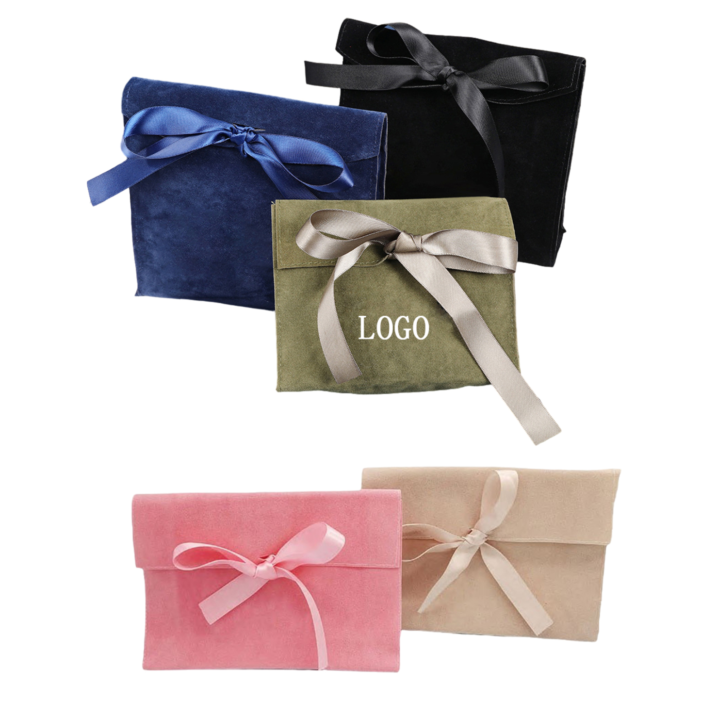Velvet Gift Handbag With Bow Knot