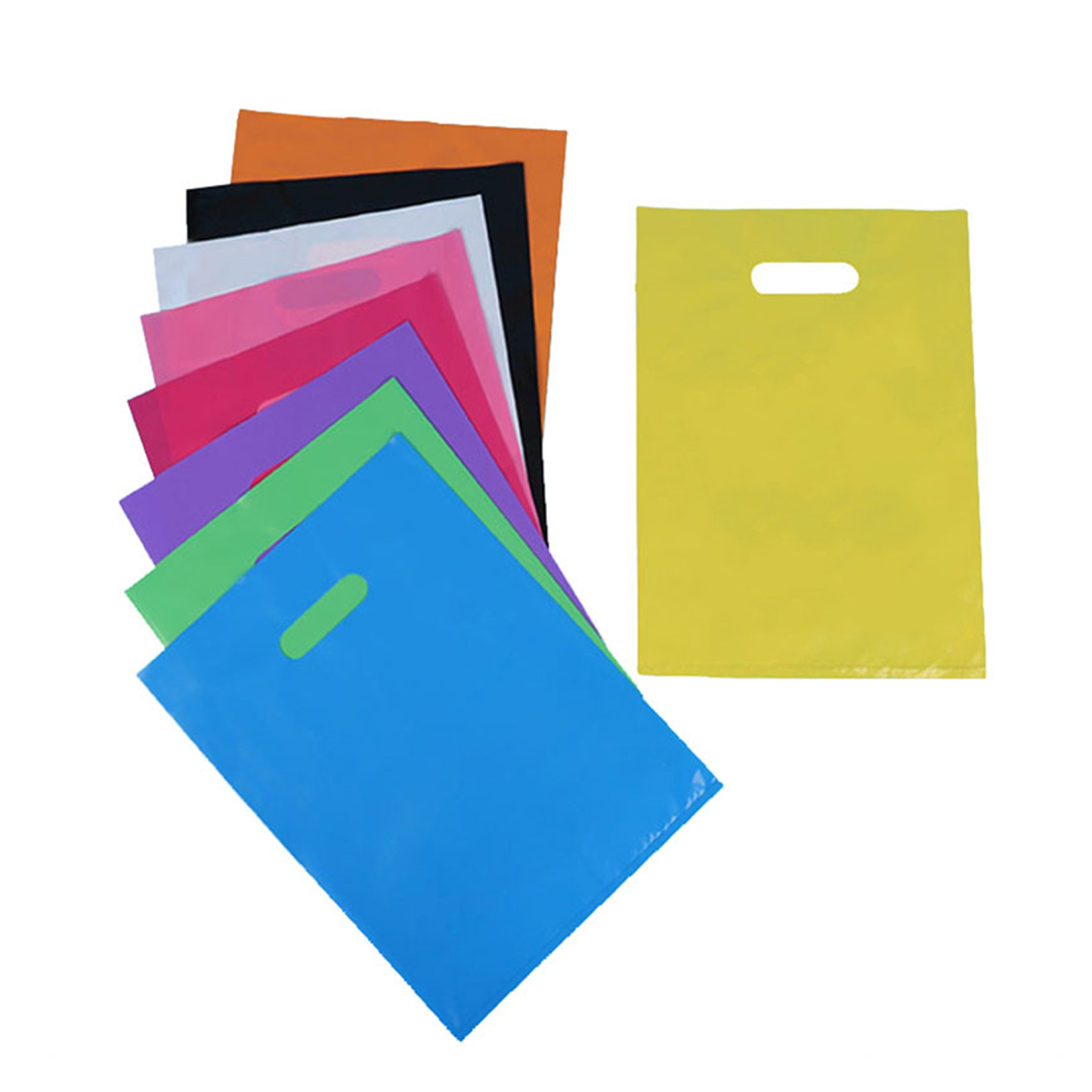 Die Cut PE Shopping Bag Die Cut Handle Bag