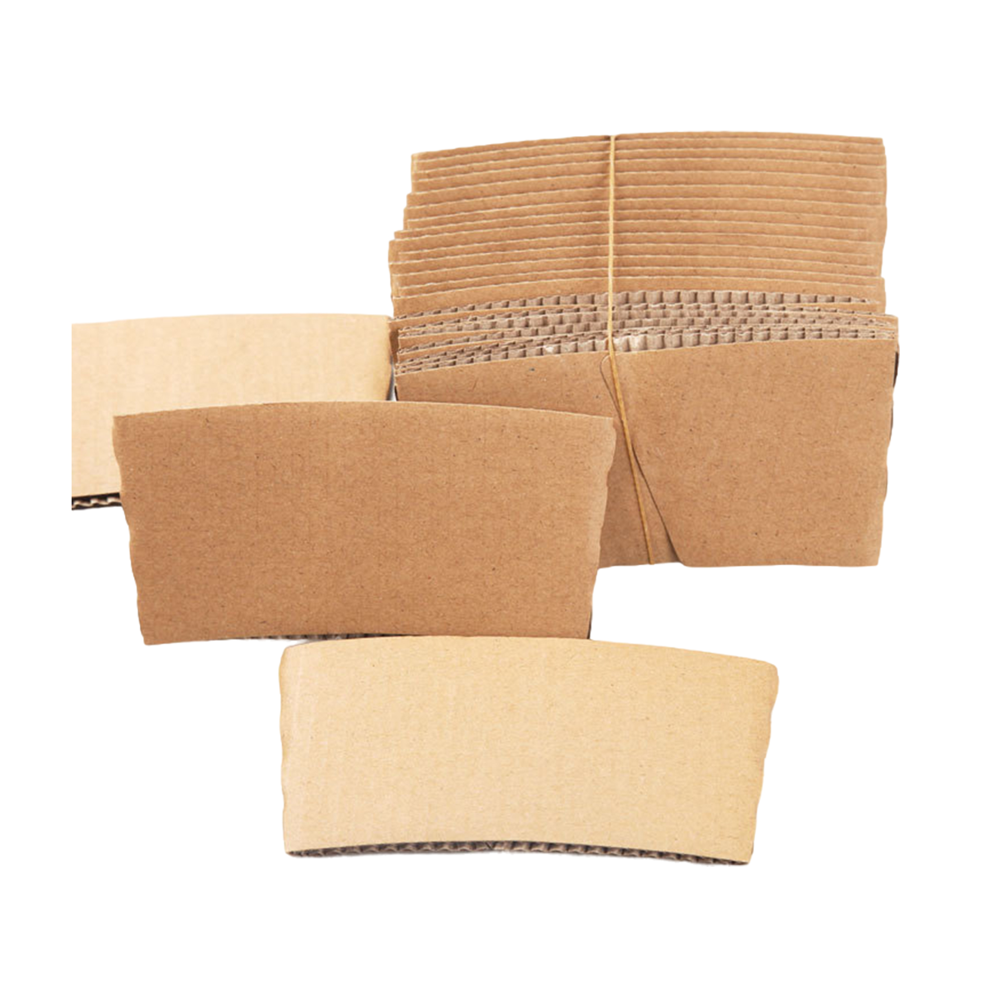 Disposable Kraft Coffee Cup Sleeve