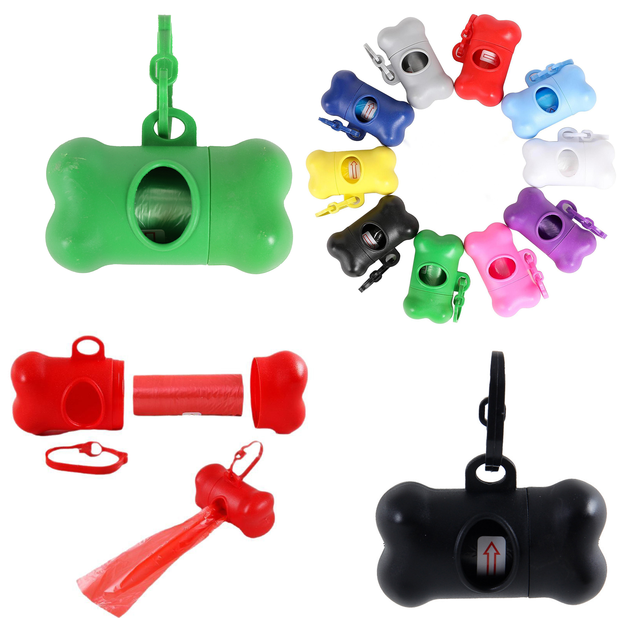 Dog Poop Bag Dispenser with Disposal Dog Waste Bag