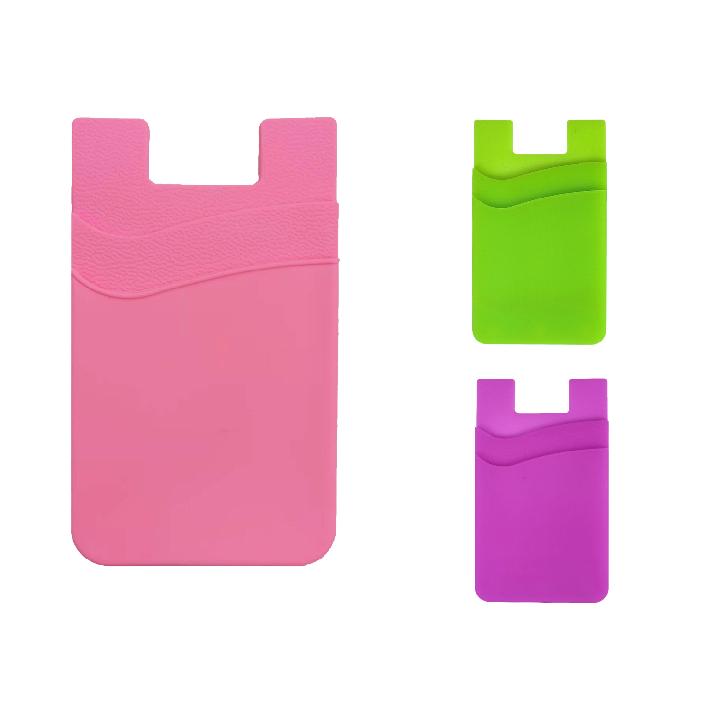 Dual Silicone Card Holder Phone Wallet