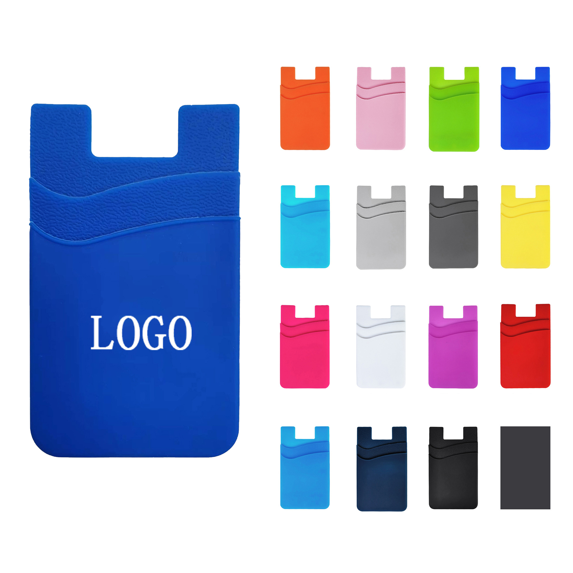 Dual Silicone Card Holder Phone Wallet