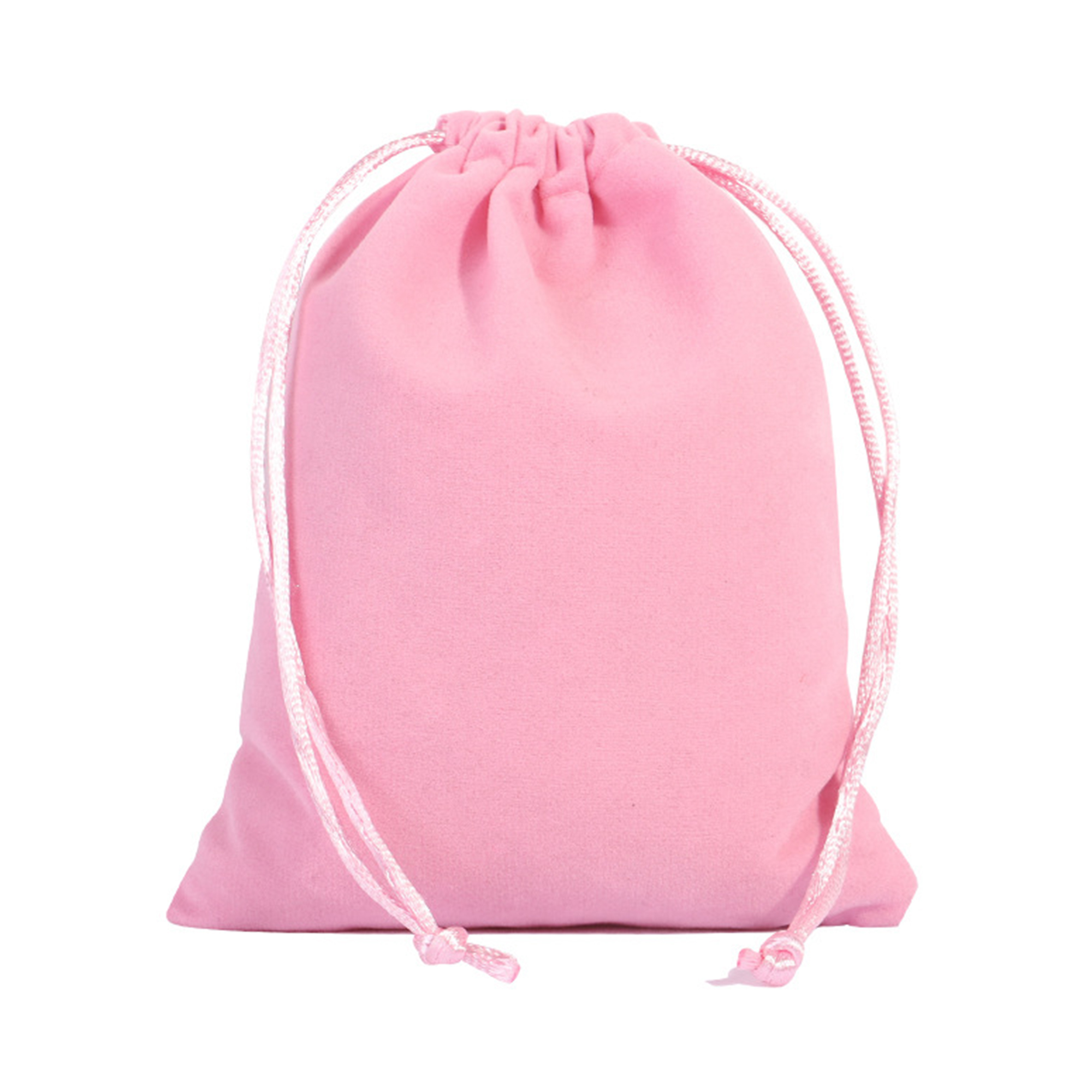 Flannel Drawstring Bag Jewelry Cosmetic Storage Pouch