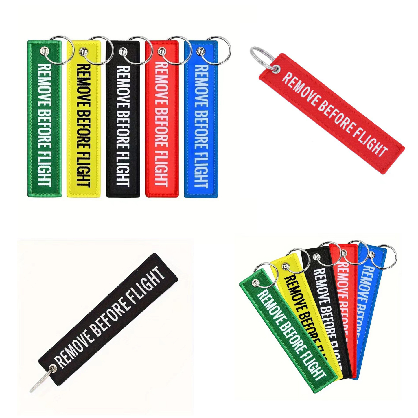 Embroidered Tag Keychain