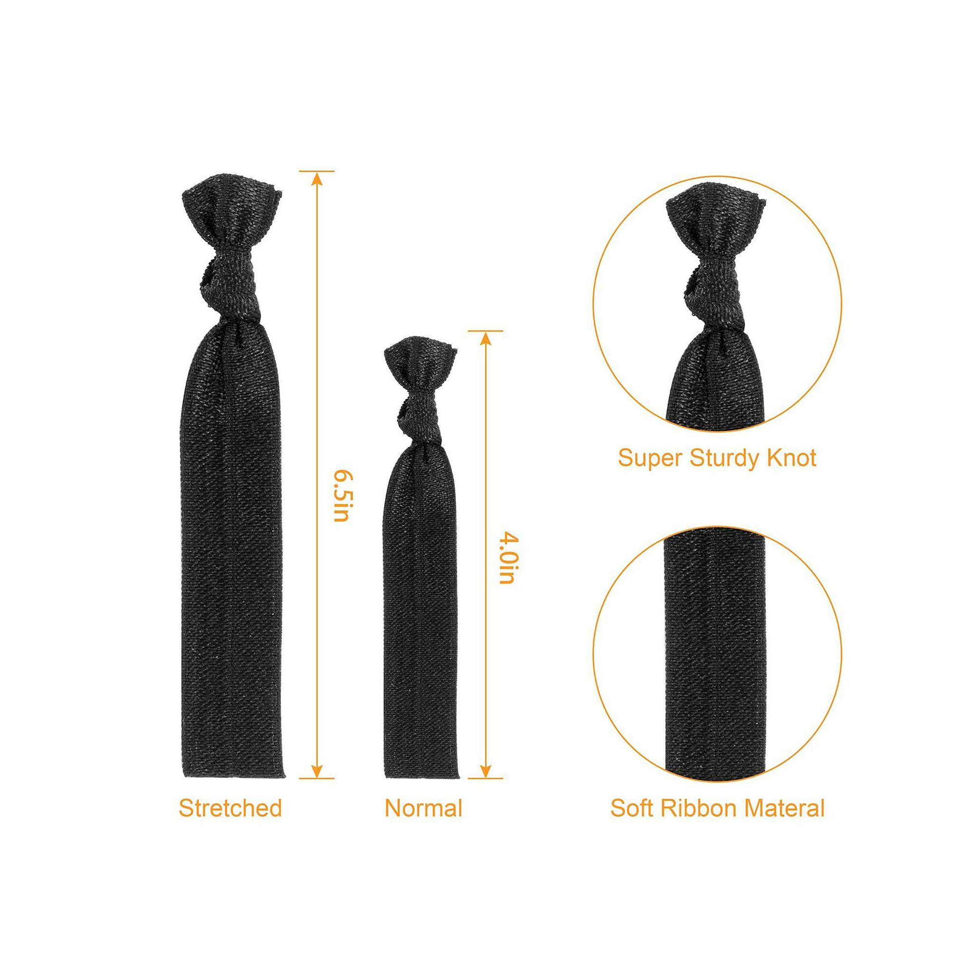 Elastic Knotted Hair Ties