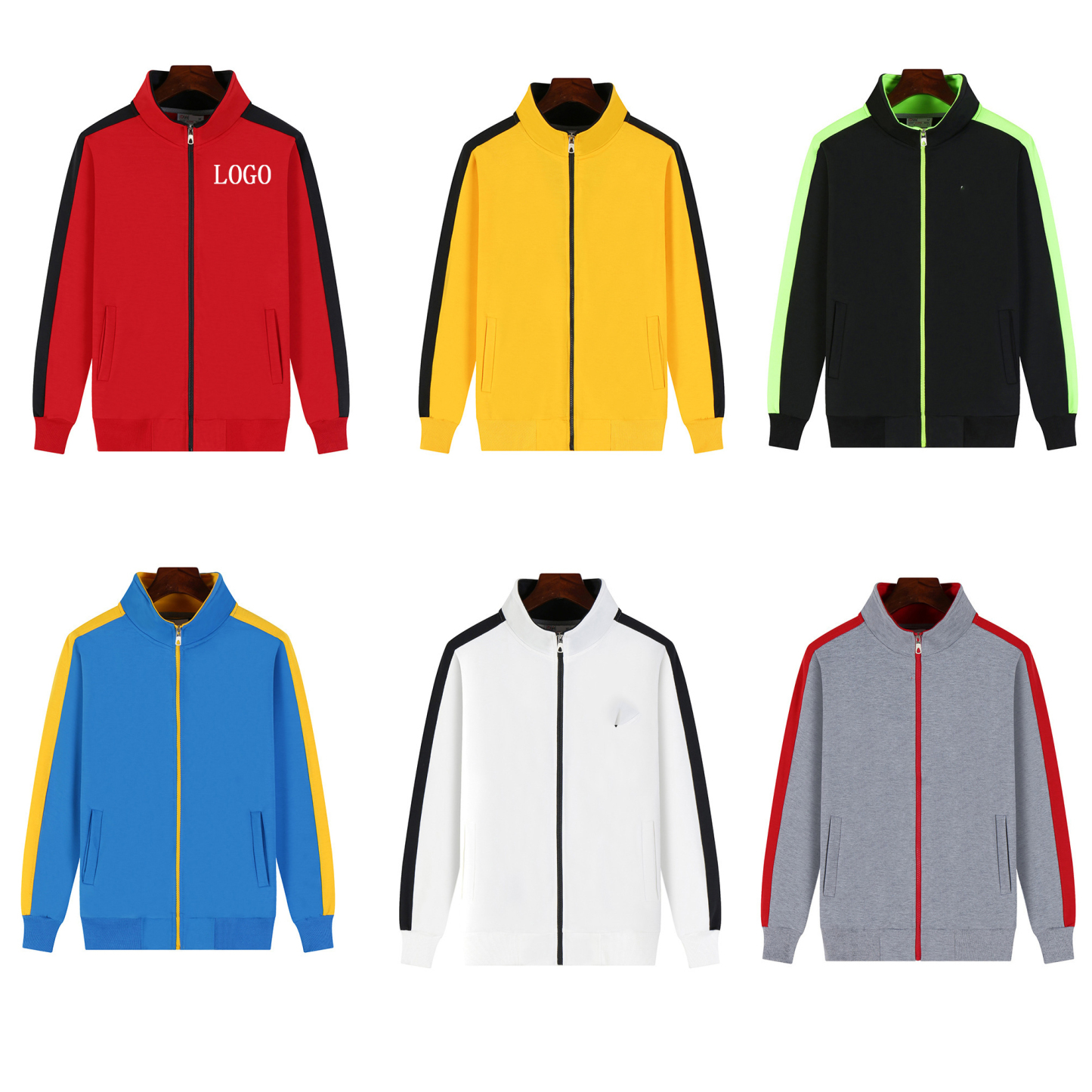 Zip-Up Long Sleeve Slim Fit Leisure Jacket