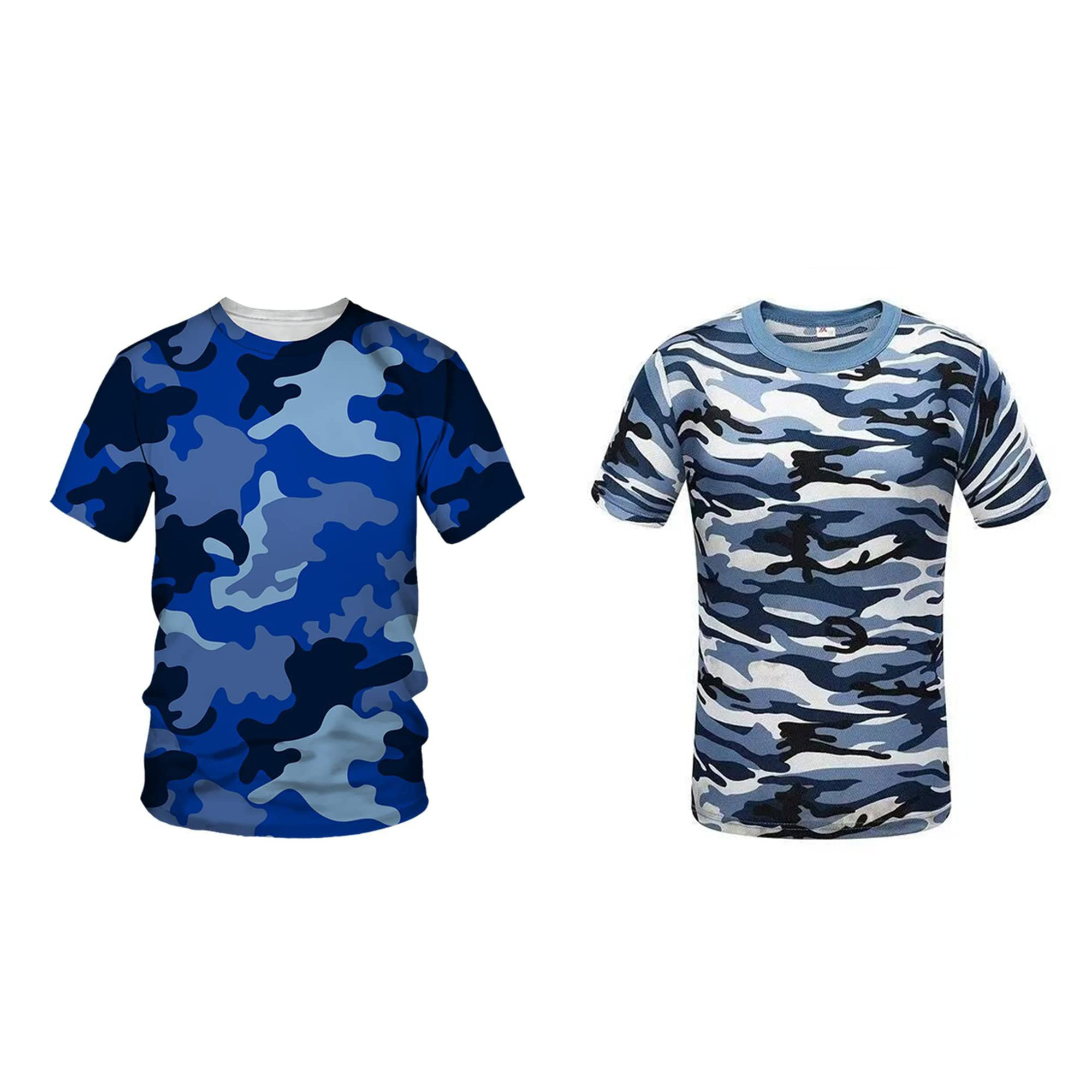 Camouflage T-Shirt Sports Fitness Short Sleeve Shirt
