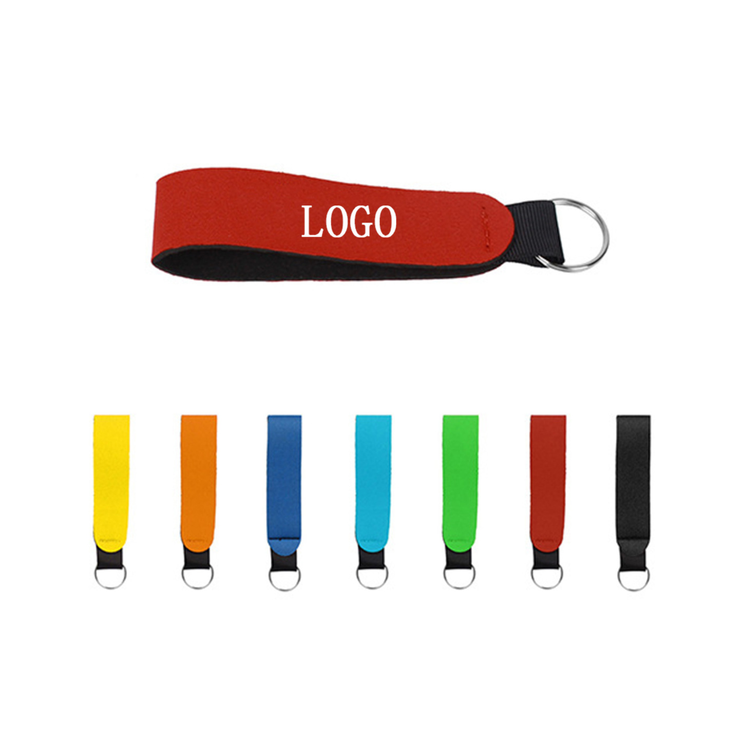 Wrist Keychain Lanyard Neoprene Wristband Key Chain 