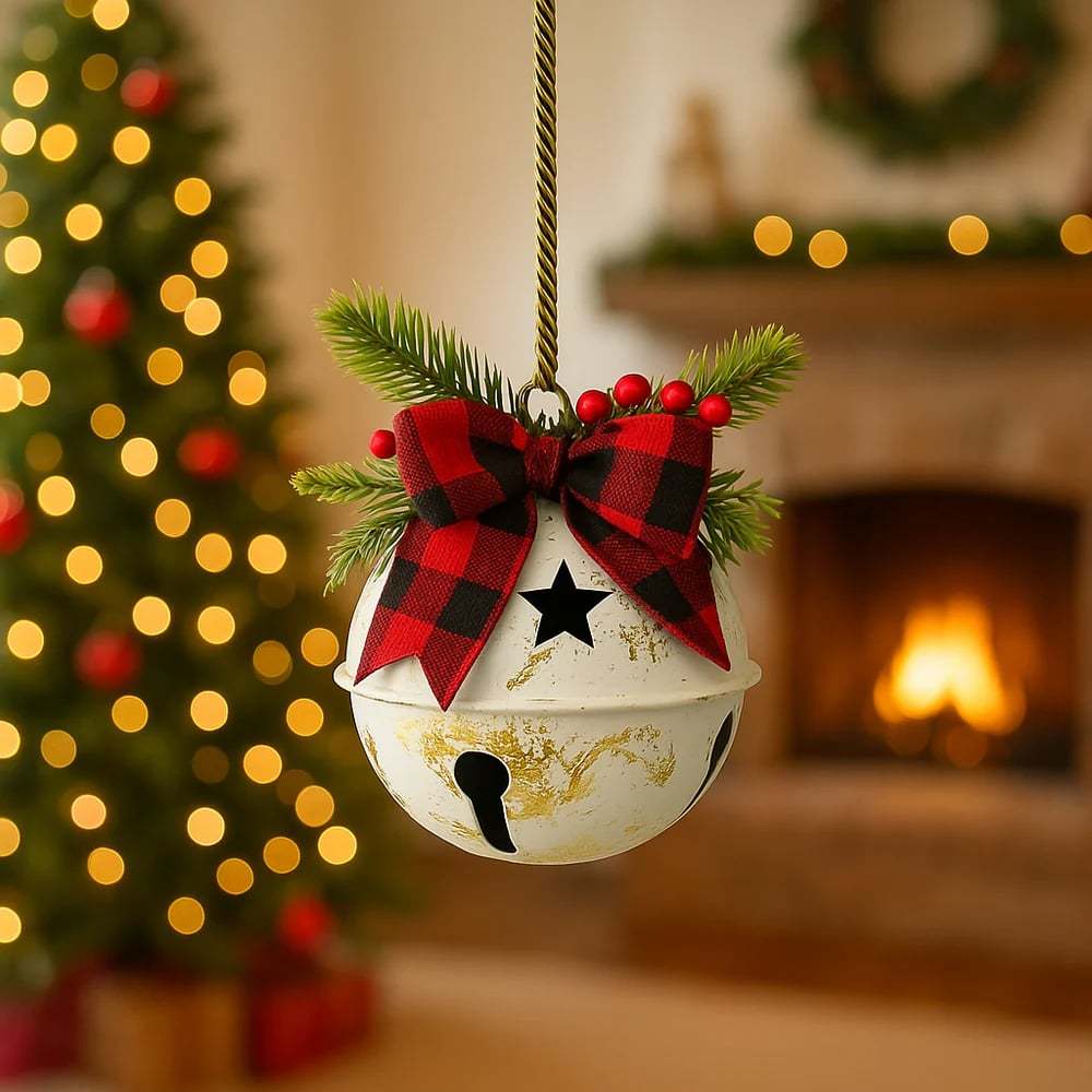 🎅Christmas Sale 49% Off🎄Elegant Christmas Bell with Bow and Grass Do
