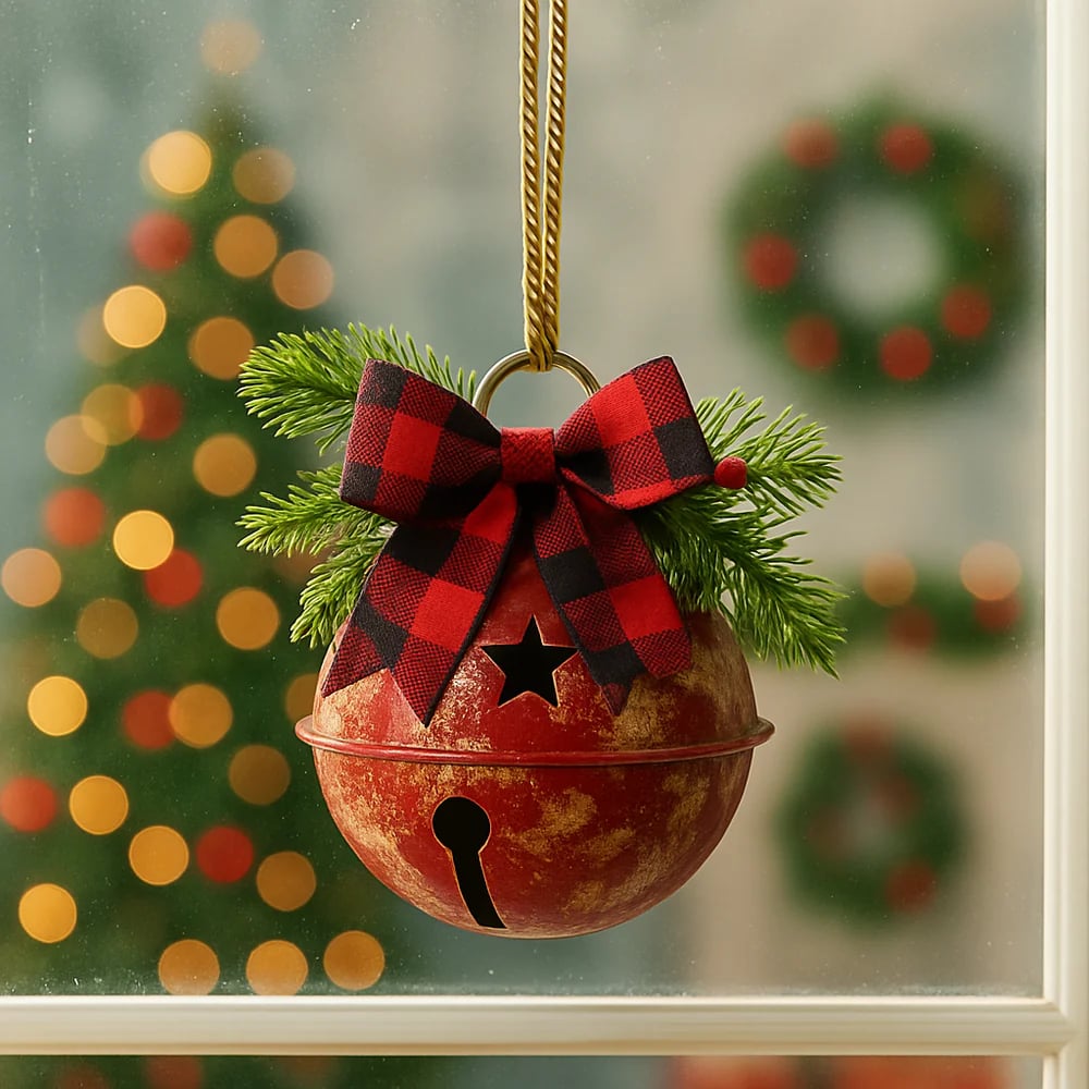 🎅Christmas Sale 49% Off🎄Elegant Christmas Bell with Bow and Grass Do