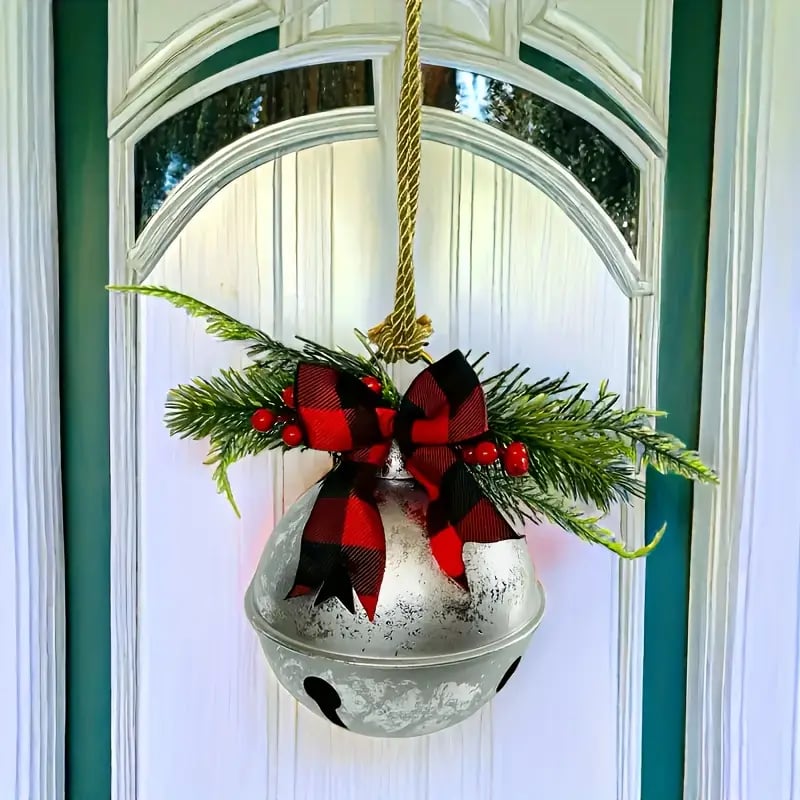 🎅Christmas Sale 49% Off🎄Elegant Christmas Bell with Bow and Grass Do
