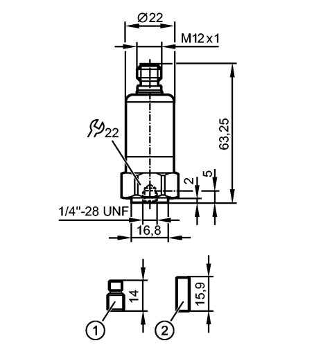IFM VTV122 Vibration Transmitter | 0-25mm/s Range | IP67/IP68/IP69K | DIN ISO 10816 Certified for Industrial Monitoring