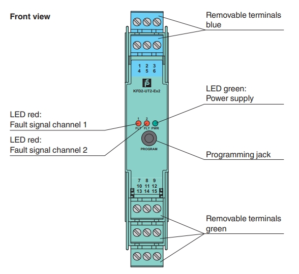 P+F Universal Temperature Converter KFD2-UT2-EX2 Electrical & Industrial Equipment