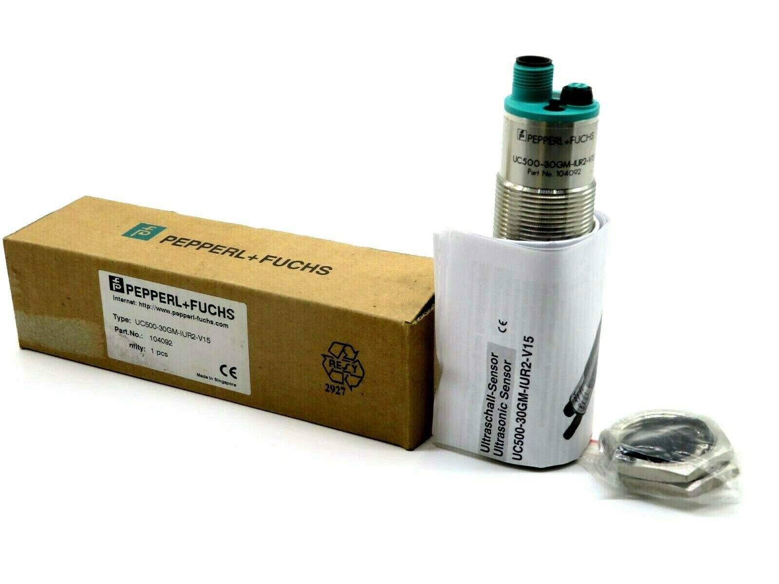 UC2000-30GM-IUR2-V15 High-Precision Ultrasonic Sensor with Temp Compensation & Sync Input for PLC Integration