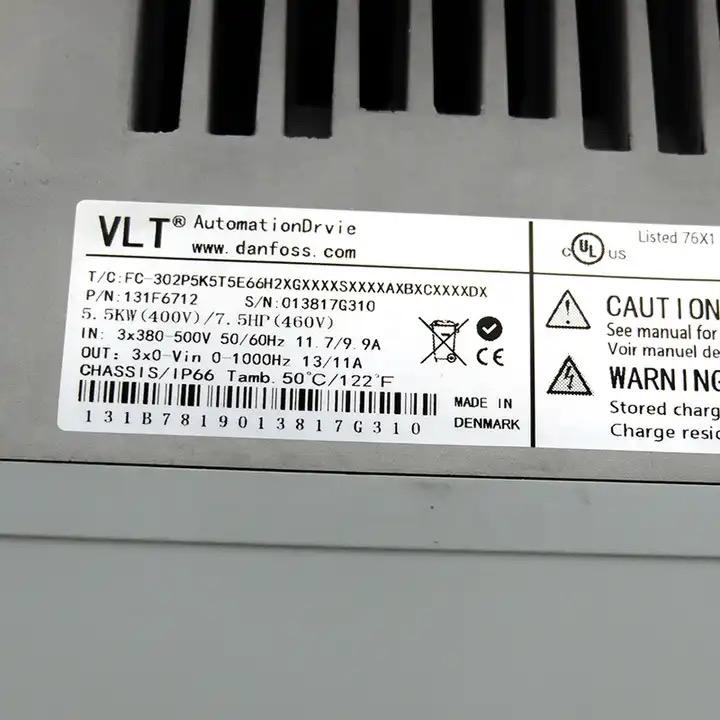 D-anfoss Drive PLC Controller CNC Frequency Converter FC-302P5K5T5E66H2XGXXXXXXXXAXBXCXXXXXX Original