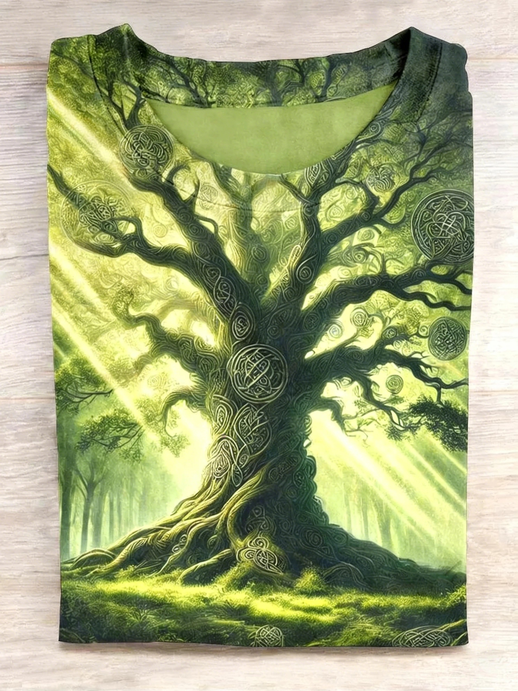 Unisex Tree of Life Printed Casual T-Shirt