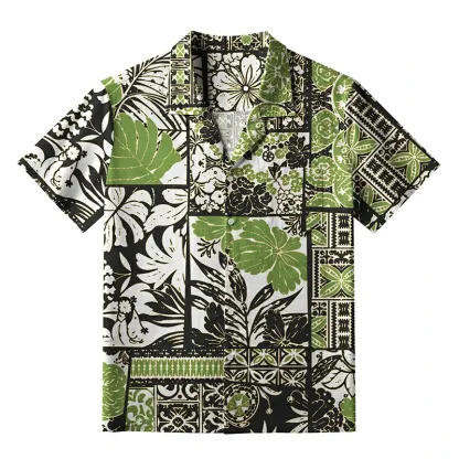 Tokyo-Tiger Tropical Plant Hawaiian Shirt
