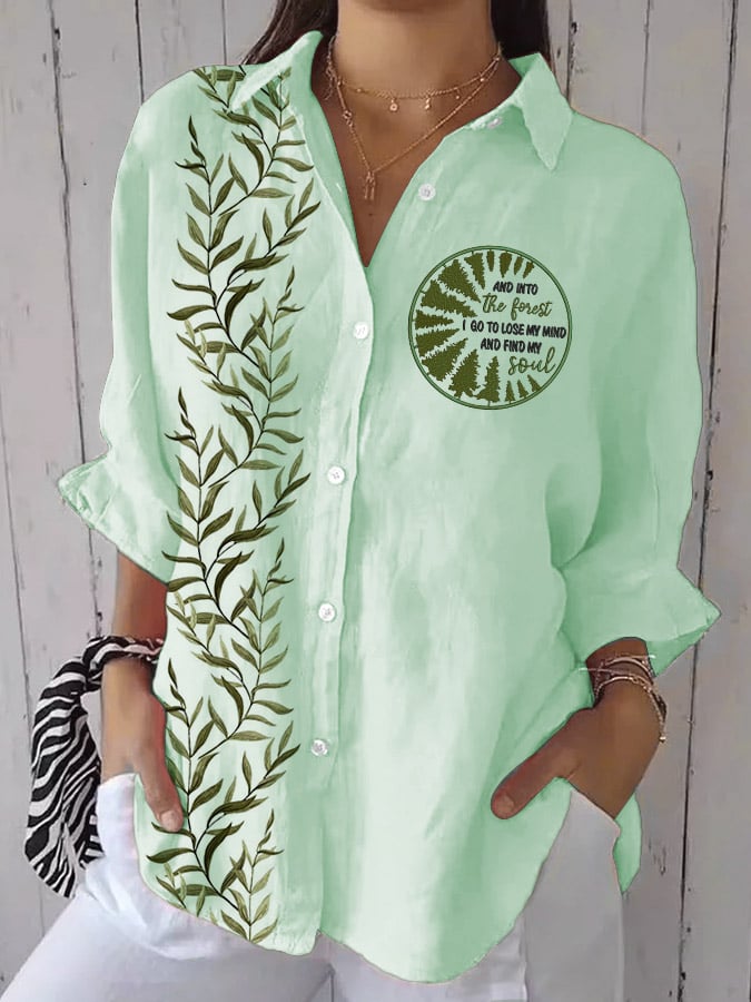 Women's Casual Forest Park Print Shirt