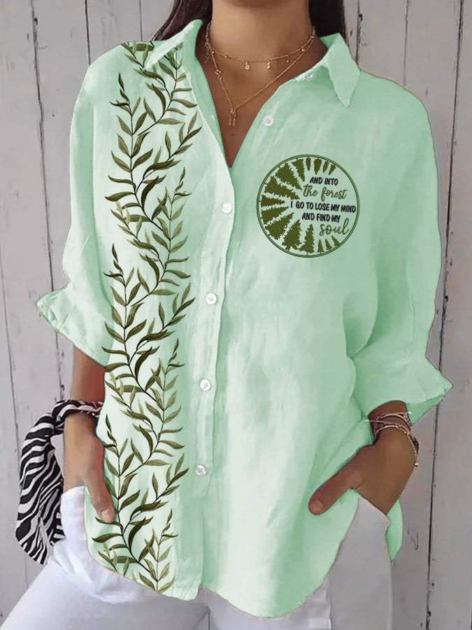 Women's Casual Forest Park Print Shirt