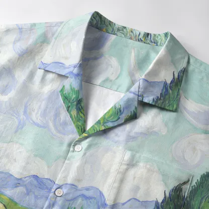 Tokyo-Tiger Black Cat In The Wheat Field Aloha Hawaiian Shirt