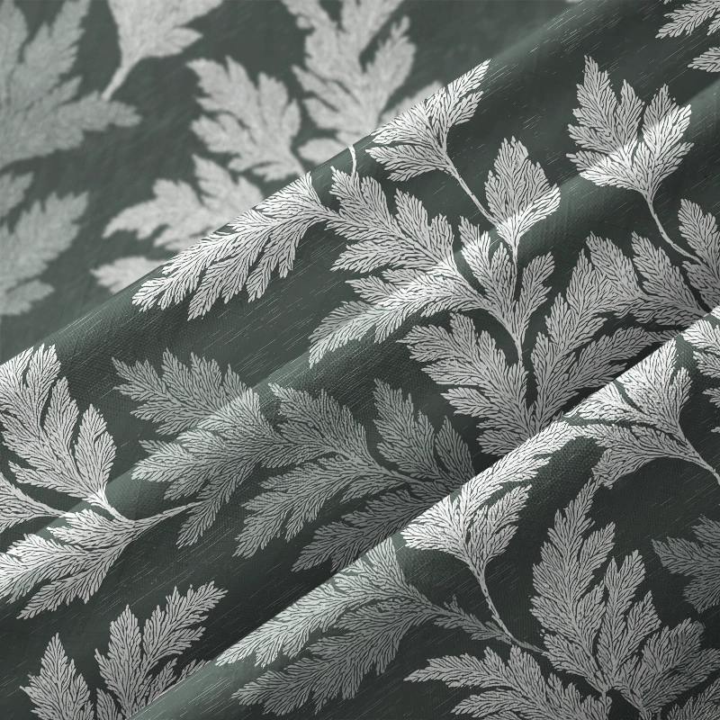 Tokyo-Tiger Vibrant Fern Silhouettes Aloha Hawaiian Shirt