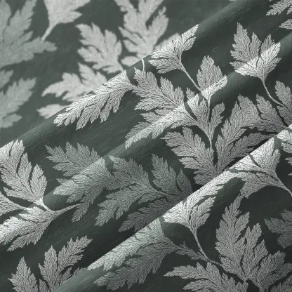 Tokyo-Tiger Vibrant Fern Silhouettes Aloha Hawaiian Shirt