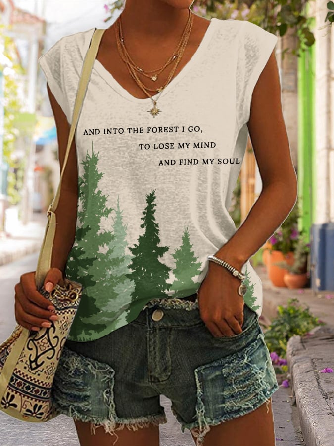 Women's National Park Protection Print Tank Top