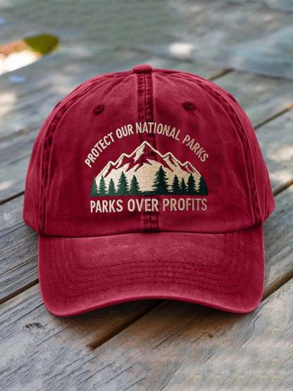 Unisex National Park Print Baseball Cap