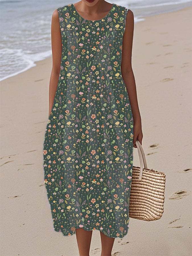 Women's Forest Sleeveless Dress