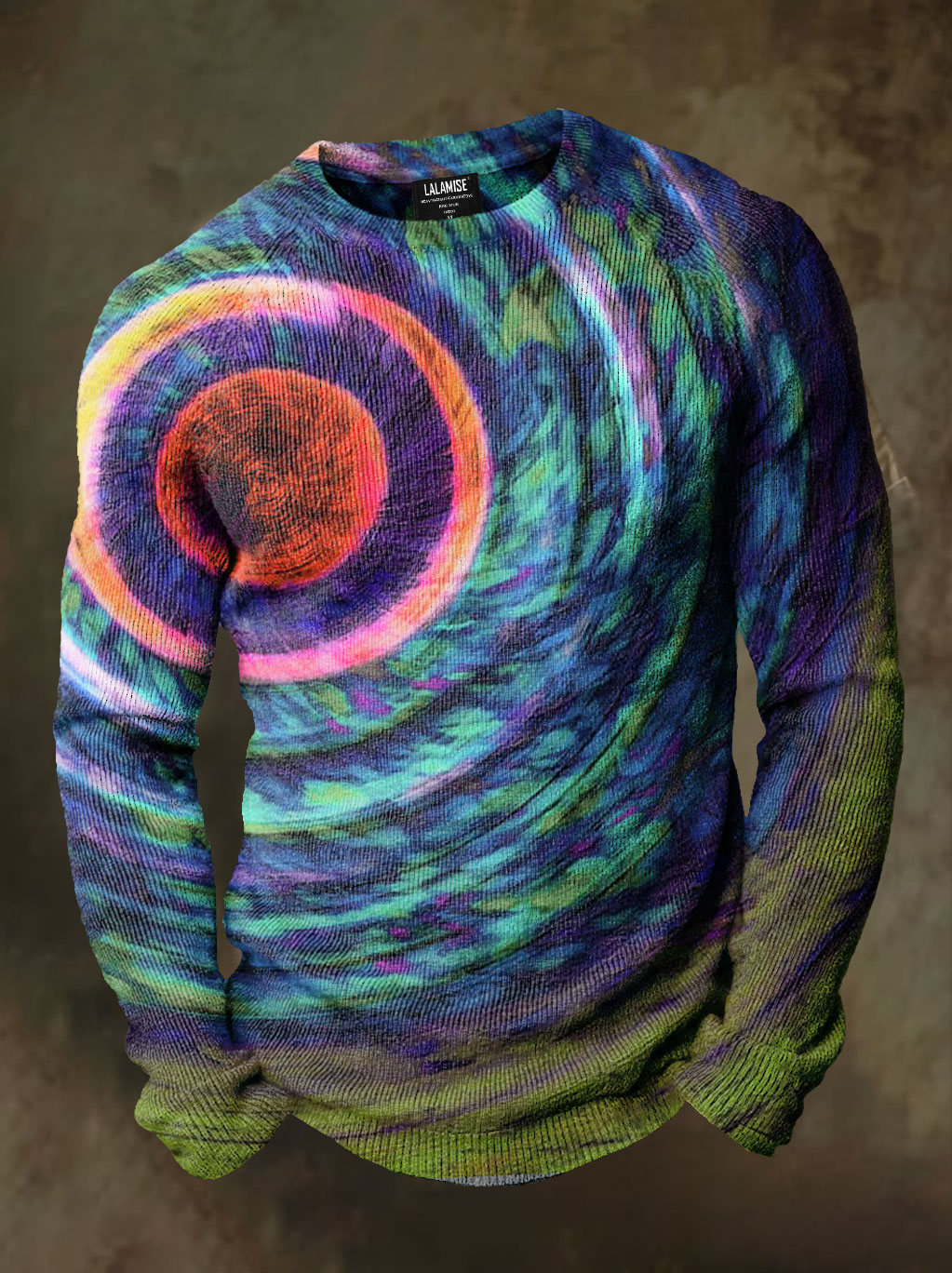 Abstract Expressionist  Art Print Long Sleeve Sweater