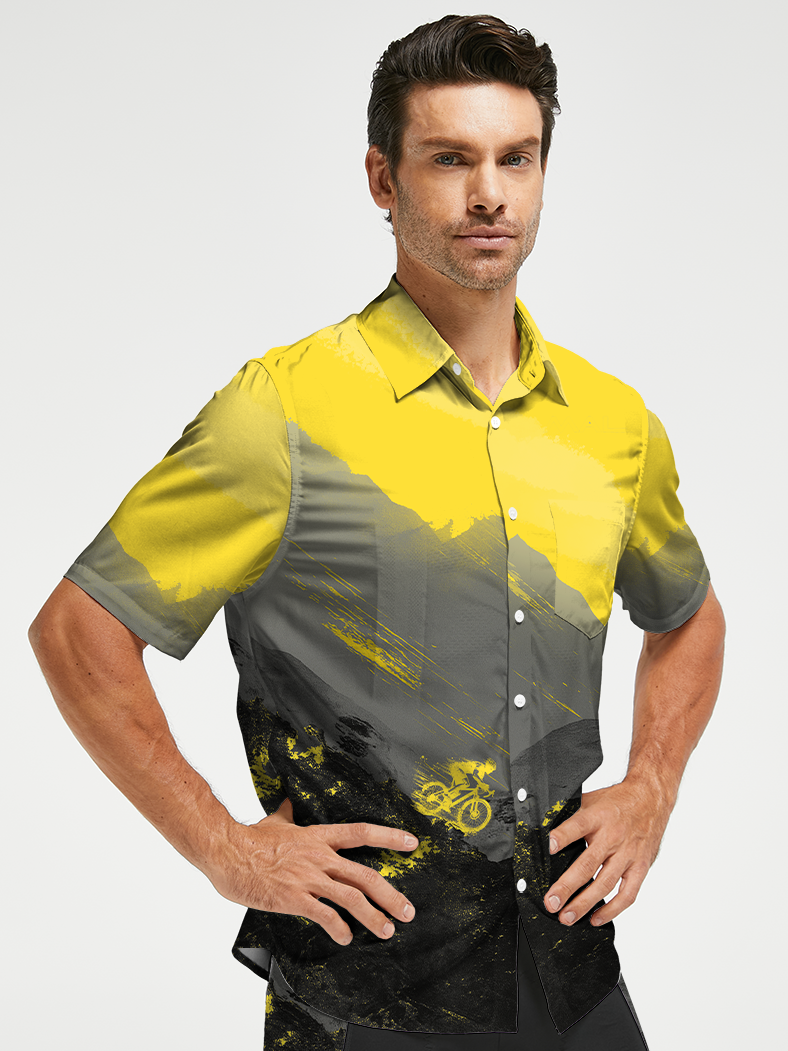 Orionride A Contest Of Speed Zipper Pockets Ultra Lightweight Short Sleeves Gravel Shirt