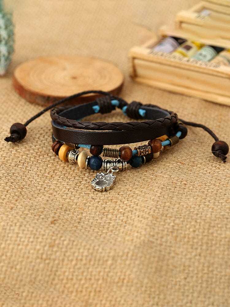 Bohemian Owl Layered Bracelet