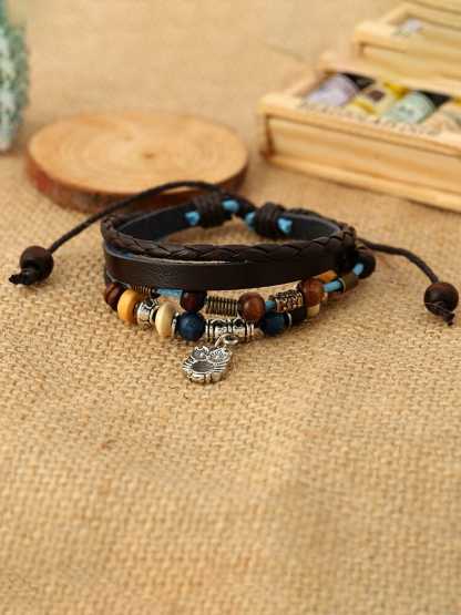 Bohemian Owl Layered Bracelet