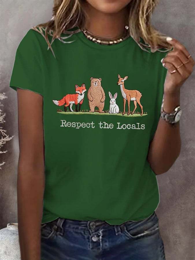 Women's Fashion Casual National Park Protection T-Shirt