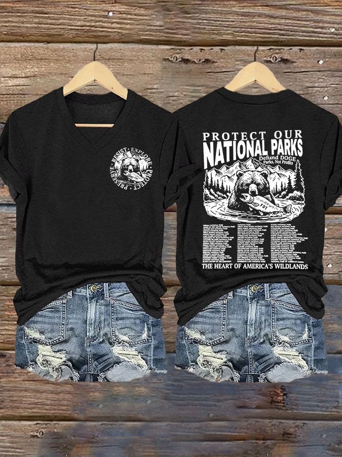 Women's Protect Our National Parks Printed T-shirt