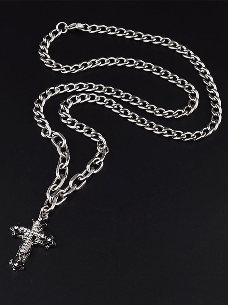 Stylish Crucifix Pendant with Chain