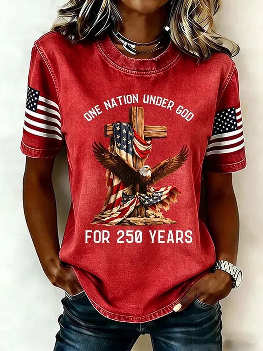 🔥Buy 3 Get 20% Off🔥Women's Faith&Freedom Independence Day T-shirt