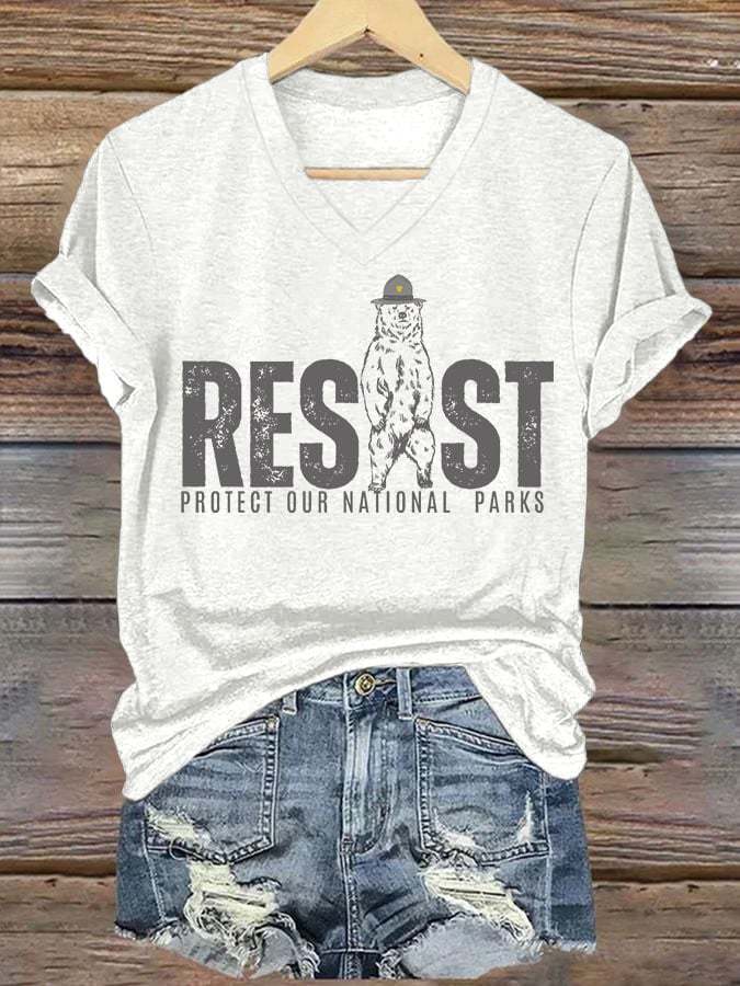 Women's Protect Our National Parks Printed T-Shirt