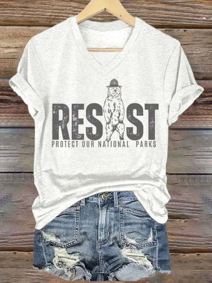 Women's Protect Our National Parks Printed T-Shirt